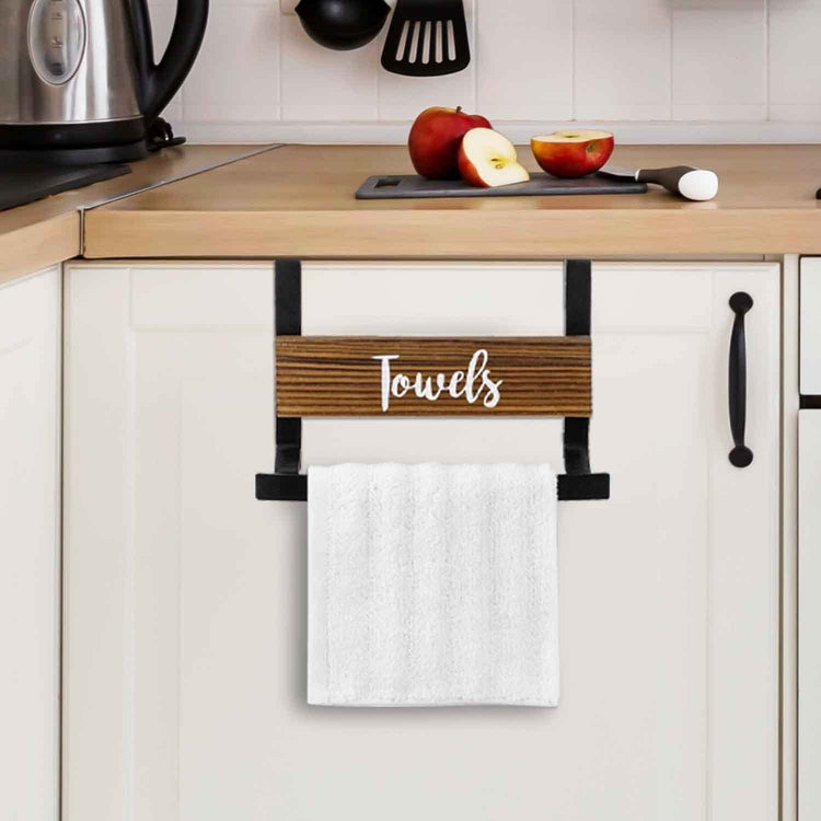 Dish/Towel Bar Holders-in/Out Cabinet Door-Stainless Steel-No  Tool-Set,kitchen Towel Racks - Hanging at the door of the Kitchen Cabinet  or Cupboard