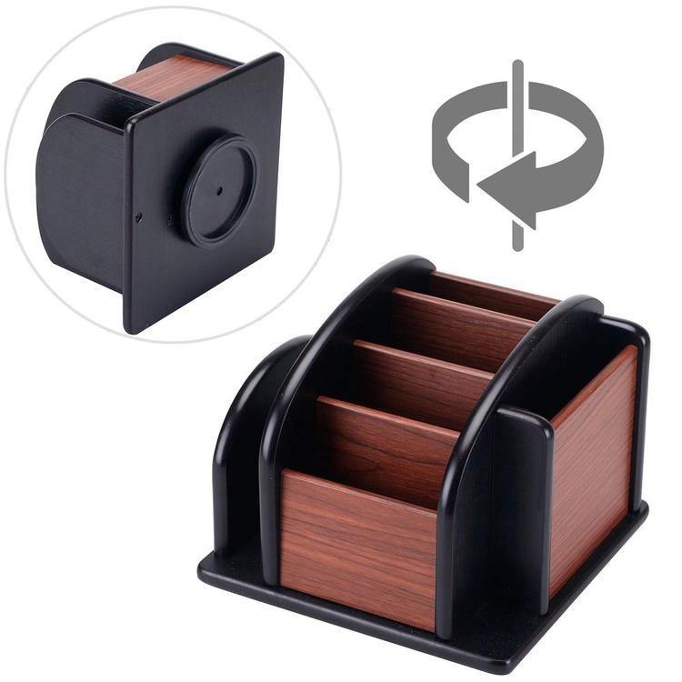 Wood Rotating Remote/Office Supply Organizer - MyGift