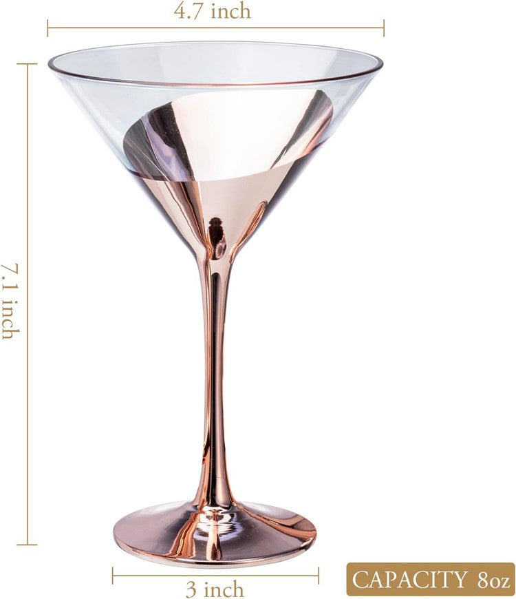 Copper Martini Glass Elegant Cocktail Party Wedding Or Anniversary Myt 6324