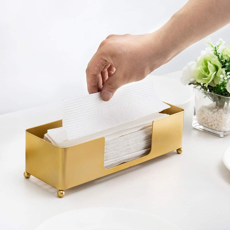 Copper Metal Wire Wall Mounted Paper Folded Towel Holder, Countertop Z Fold C Fold Towel Dispenser