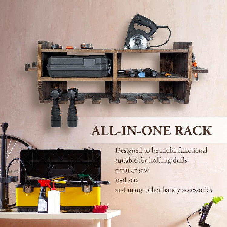 Power Tool Organizer, Wall Mounted Toolbox Storage Shelves, Drill and –  MyGift