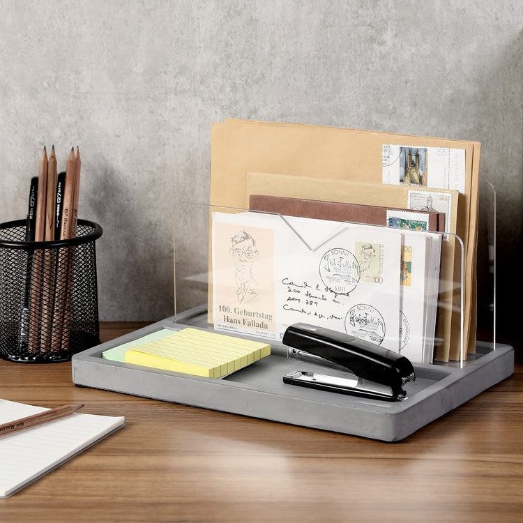 Acrylic Office Desk Organizer, Desk Supplies Organizer, Office