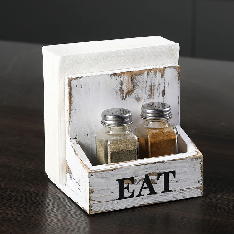 Gray Wood Tea and Condiment Organizer Storage Caddy with Compartments –  MyGift