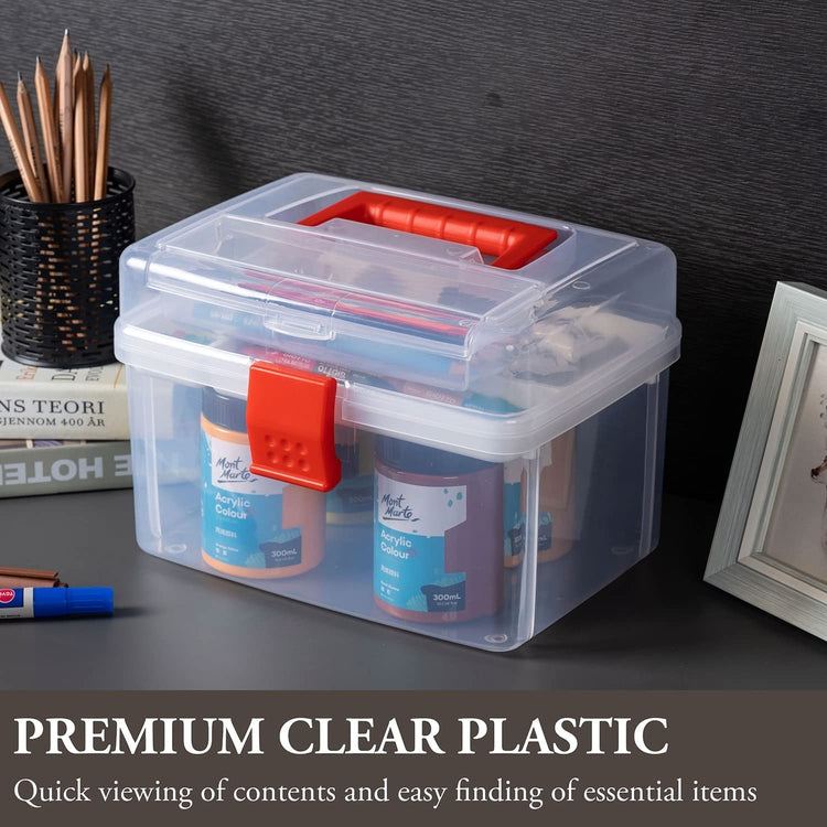  Parlynies First Aid Storage Box, Medicine Box, Plastic Clear  Storage Bin, 1 Pack : Home & Kitchen
