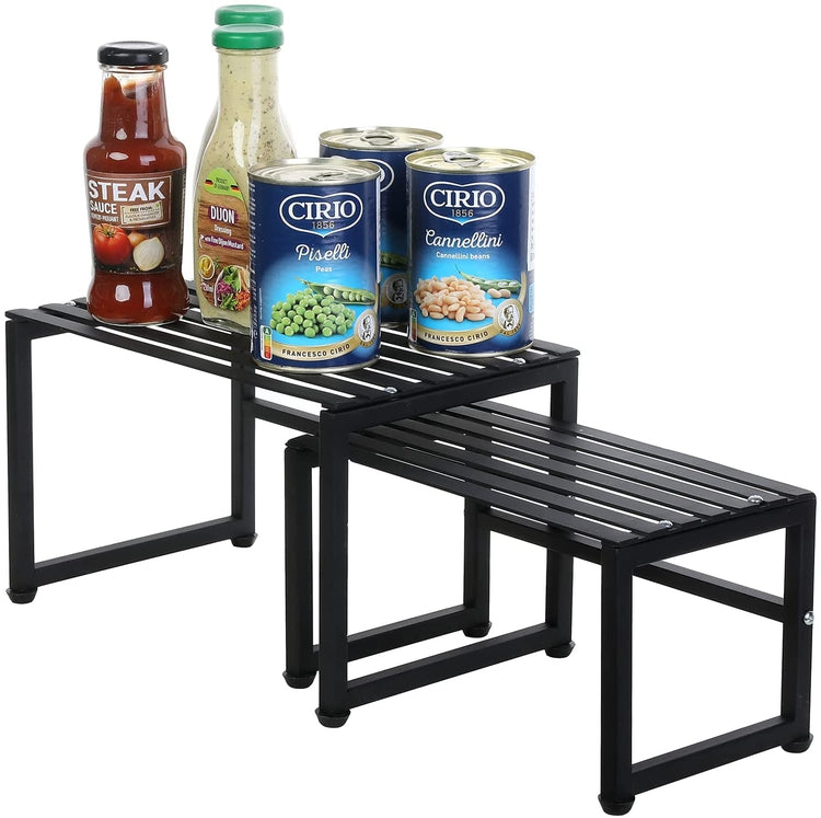 expandable stack-up rack counter organizer spice