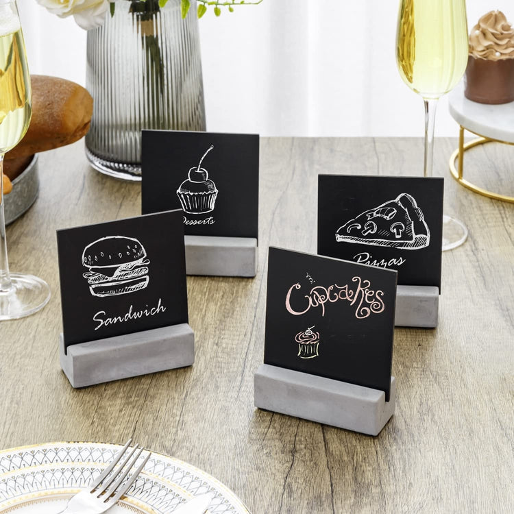 small chalkboard signs with stand Set 2 Small Chalkboard Signs Stand Menu  Board