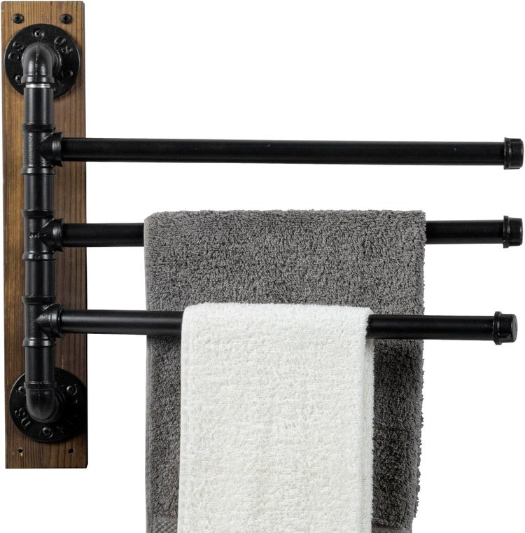Metal Swivel Towel Wall Rack