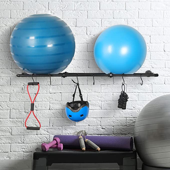 How to store workout equipment - Green With Decor