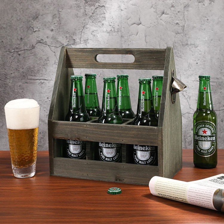 Wooden Beer Caddy, With ICE Cooler. No Nails, Hardwood Pegs, High Quality  Finish 