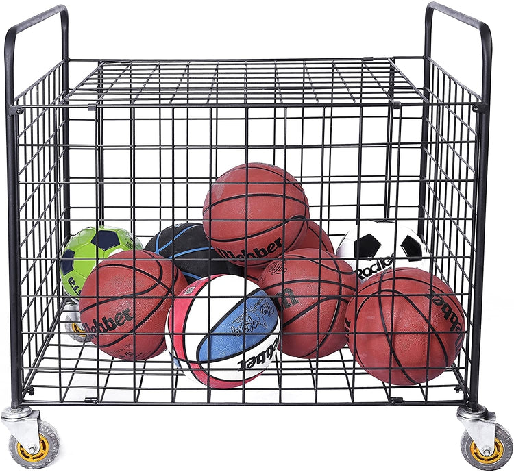 Basketball Storage Cage Cart