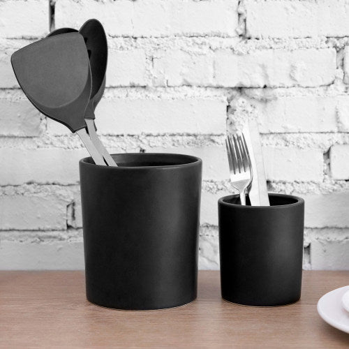 Oggi - Ceramic Utensil Holder, Black – Kitchen Store & More