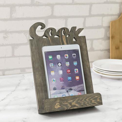 DIY Under Cabinet Cookbook or iPad Shelf