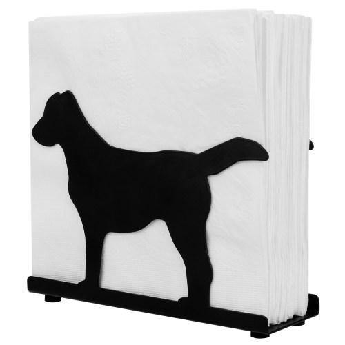 Black Metal Napkin Holder "Dog" - MyGift