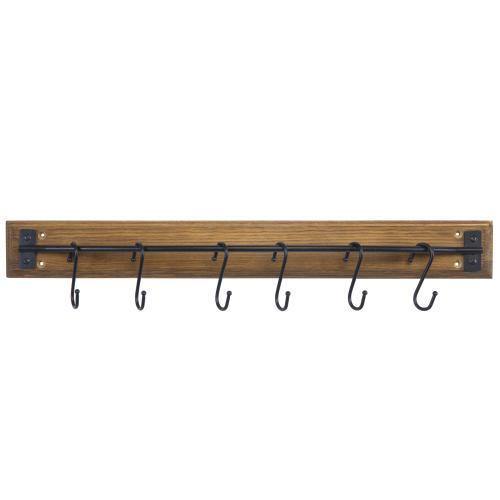 Rustic Brown Wood Pot & Pan Organizer Rack - MyGift