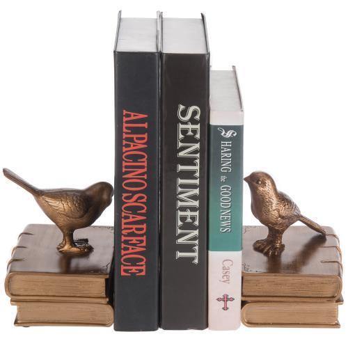 Vintage Brass Bird Bookends - MyGift