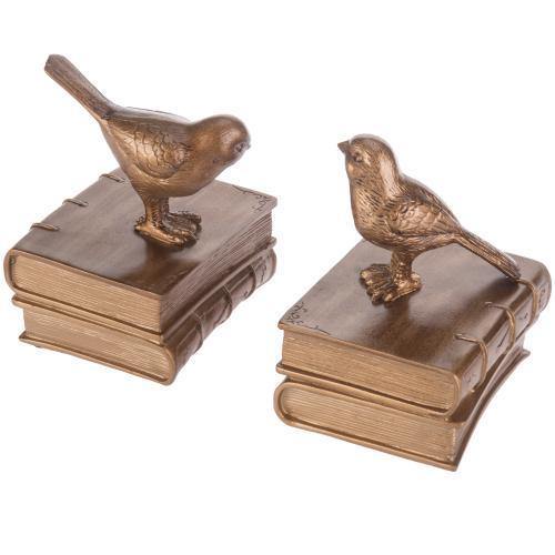 Vintage Brass Bird Bookends - MyGift