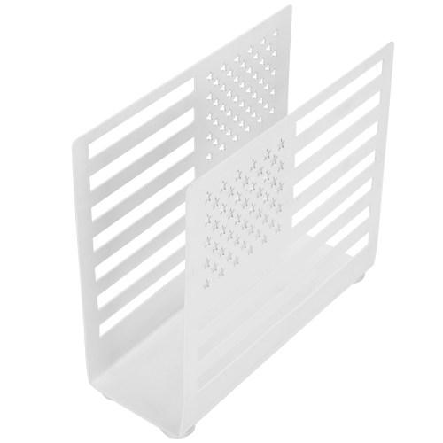 White Metal American Flag Cut-out Design Napkin Holder