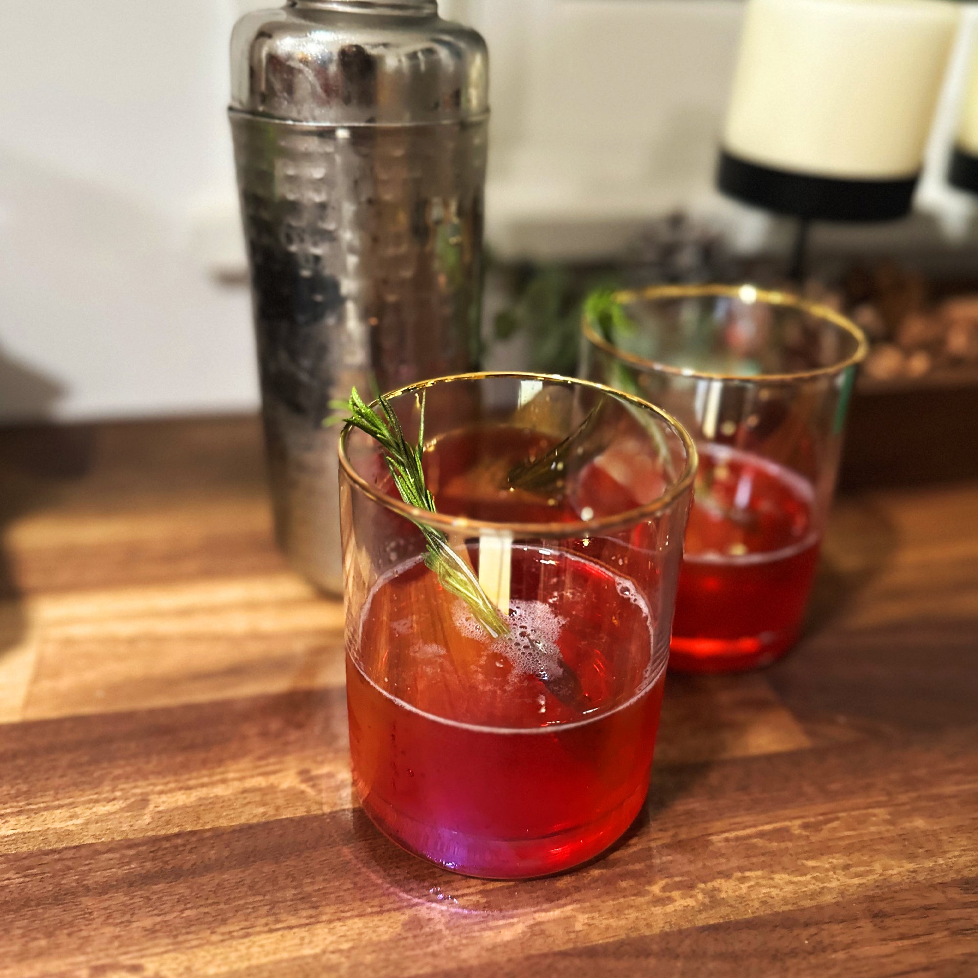 Cranberry Whiskey Christmas Cocktail