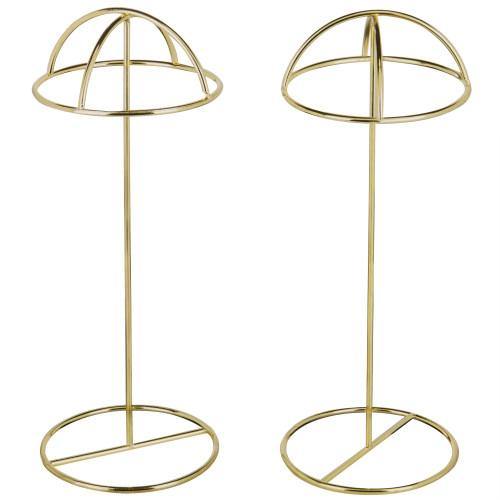 Brass-Tone Wire Tabletop Hat Stands, Set of 2 - MyGift