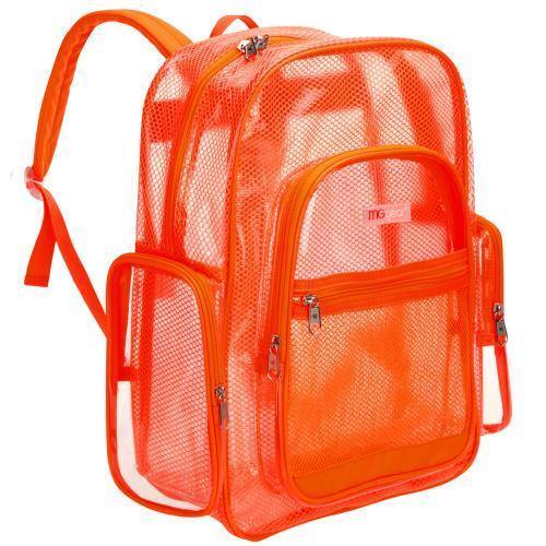 V73 Clear Bag in Orange