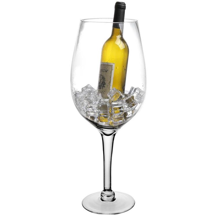 20 Inch Giant Clear Wine Glass Novelty Stemware / Champagne Magnum Chiller - MyGift Enterprise LLC