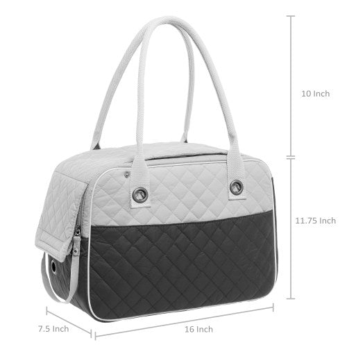Quilted Soft Sided Travel Pet Carrier-MyGift