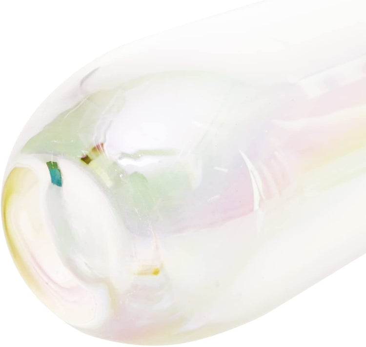 Set of 4, Iridescent Transparent Stemless Wine Glasses, Rainbow Colore –  MyGift