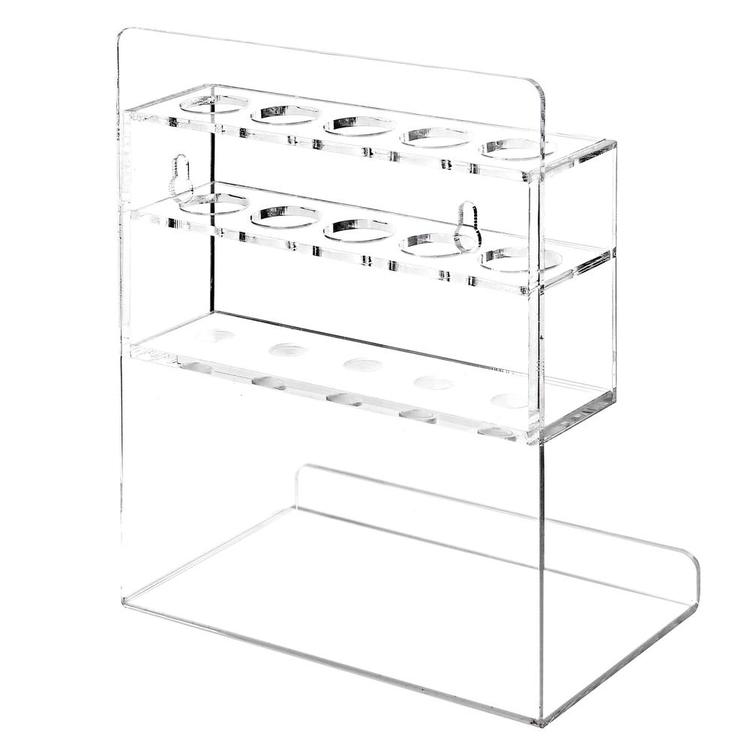 5 Slot Clear Acrylic Wall Mounted Dry Erase Marker and Eraser Holder, Set of 2 - MyGift Enterprise LLC