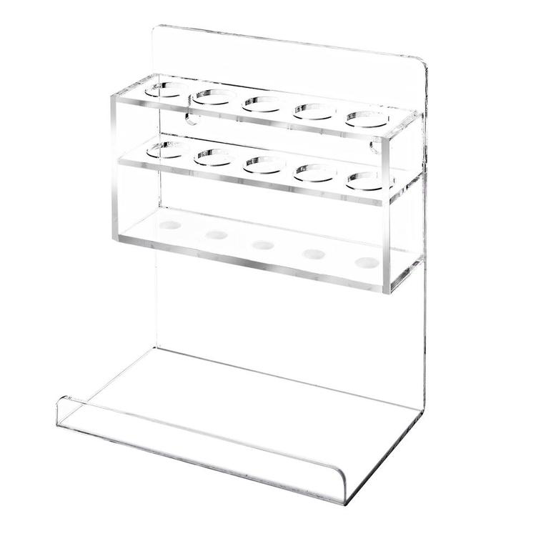 5 Slot Clear Acrylic Wall Mounted Dry Erase Marker and Eraser Holder, Set of 2 - MyGift Enterprise LLC