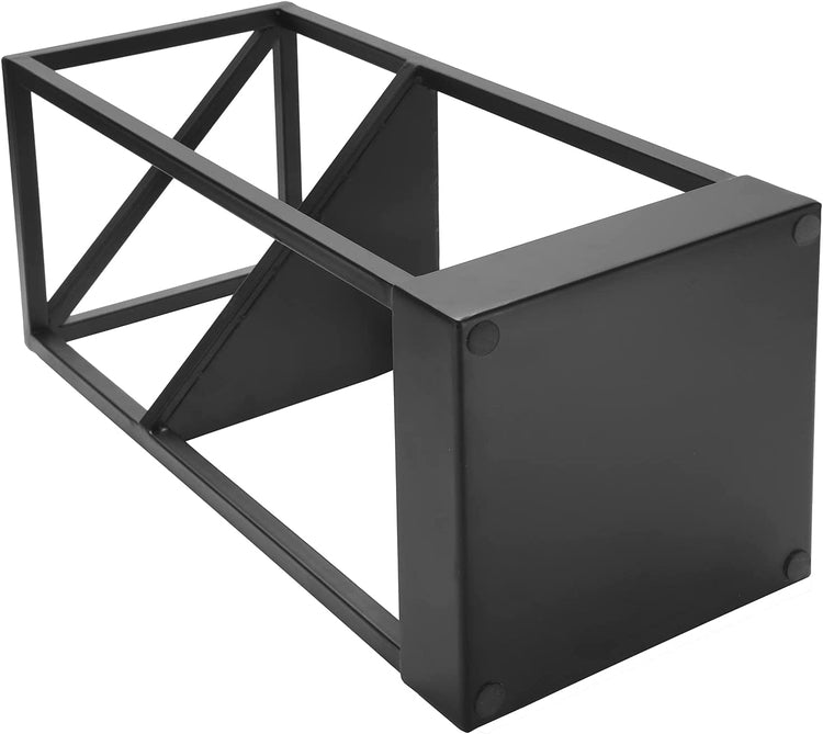 Geometric Matte Black Metal Freestanding Large and Small Umbrella Holder Stand Storage Rack-MyGift