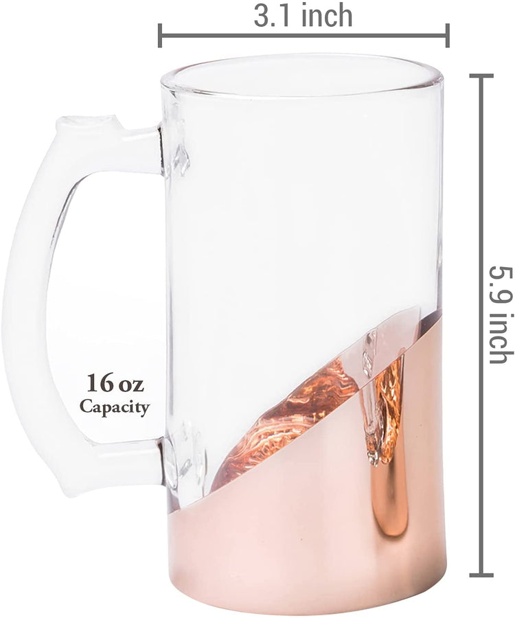 Glass Mug w/ Handle - 16oz