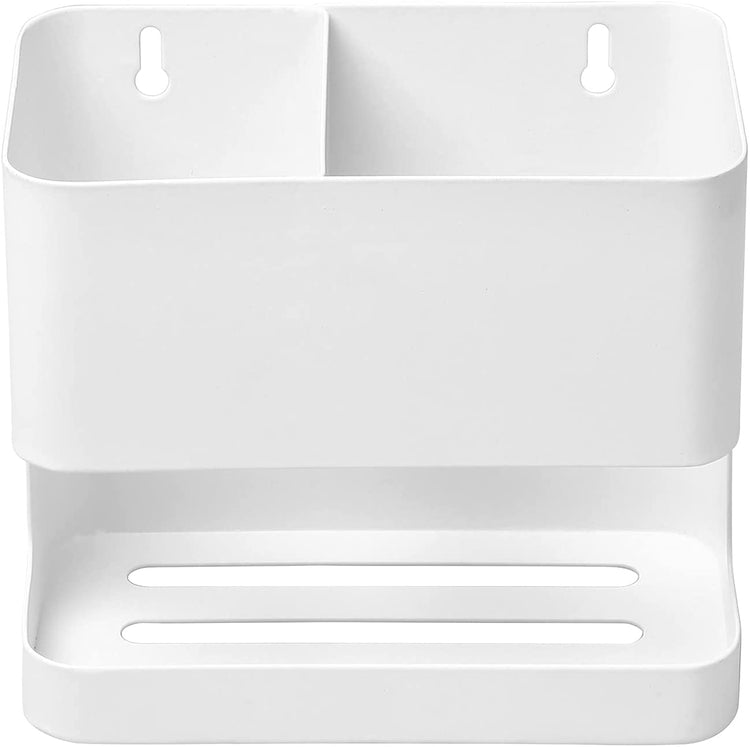 White 2-Slot Metal Wall Mounted Hair Care Organizer for Blow Dryer, Cu –  MyGift