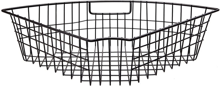 Matte Black Metal Wire Lazy Susan Cabinet Organizer Racks, Kitchen Cor –  MyGift