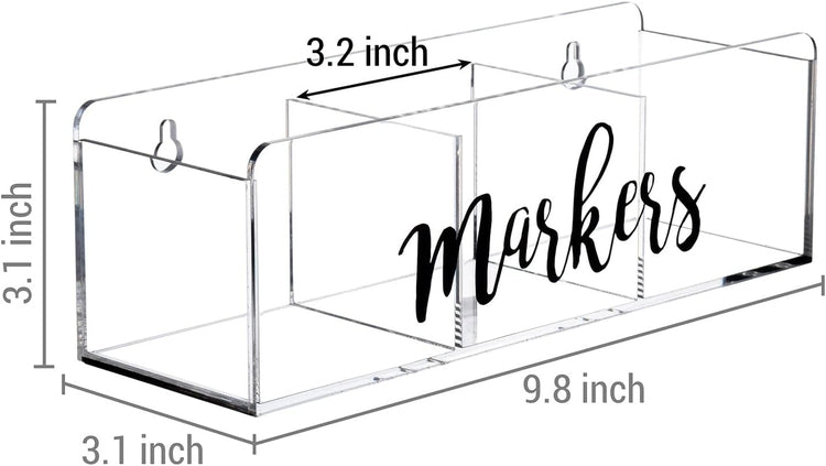 Clear Whiteboard Marker Holder with Black  Whiteboard marker holder,  Whiteboard marker, Dry erase