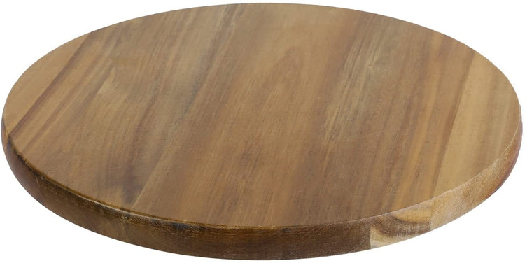 Acacia Wood Lazy Susan Condiment Tray, 360 Degree Rotating Turntable S –  MyGift