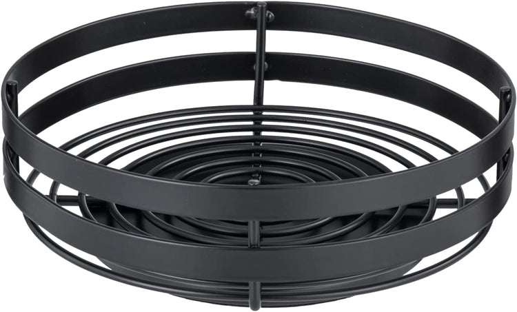 Matte Black Metal Wire Lazy Susan Cabinet Organizer Racks, Kitchen Cor –  MyGift