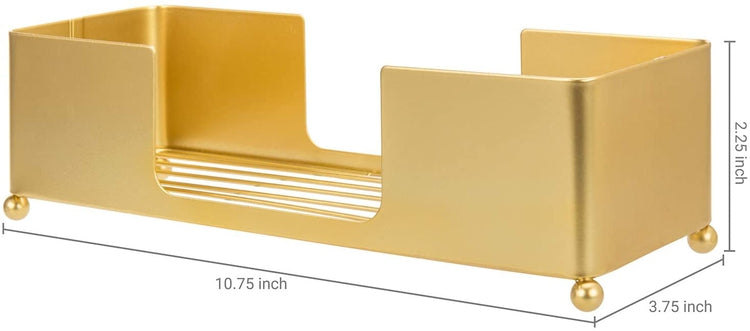 Brass Tone Metal Tabletop Commercial Paper Towel Holder Dispenser