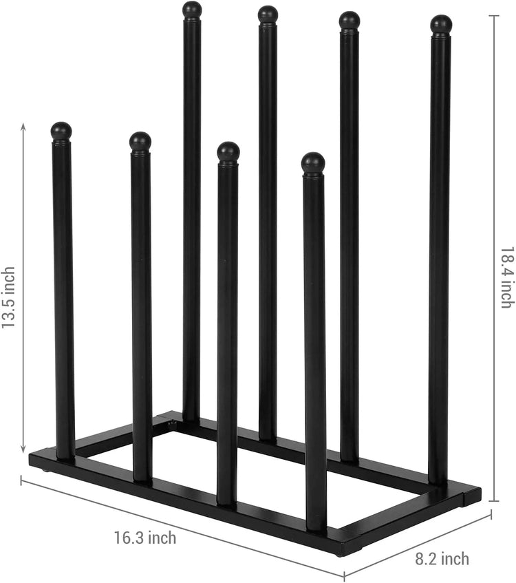 Boot Rack for 3 Pairs of Tall Boots Organizer Black Standing Rack