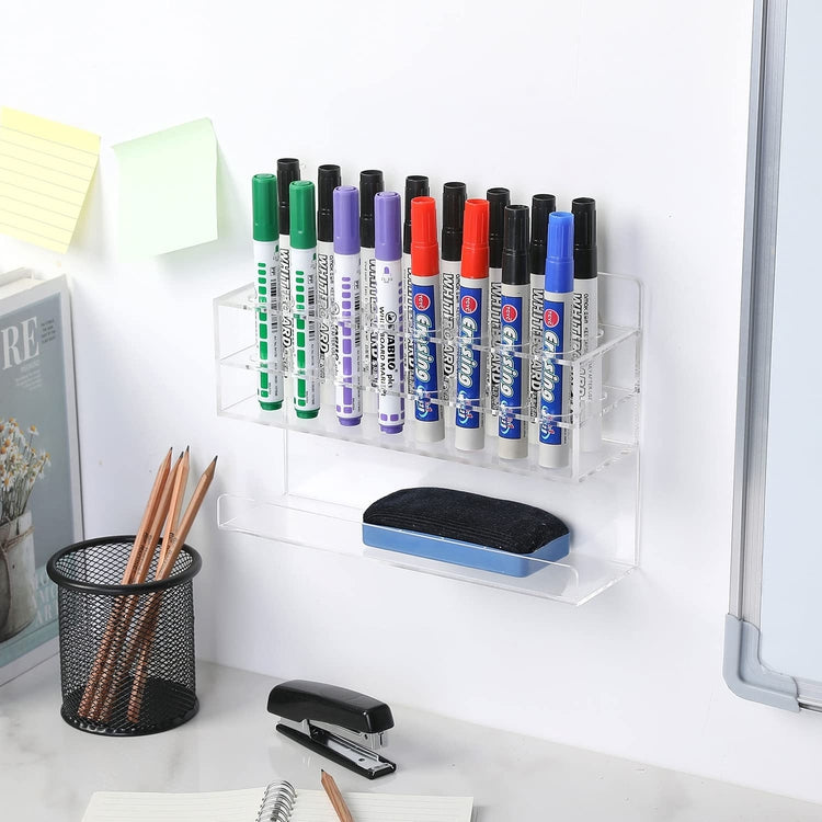 MARKER HOLDER - Clip On or Self Adhesive for student dry erase