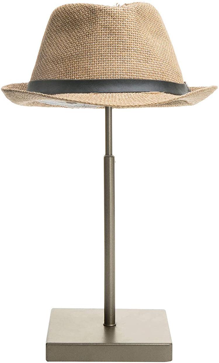Modern Gold Wire Metal Tabletop Hat/Cap/Wig Display Stand Holder Adjustable