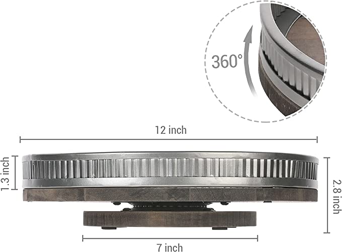 12 Inch Steel Pizza Serving Lazy Susan Turntable Bearing