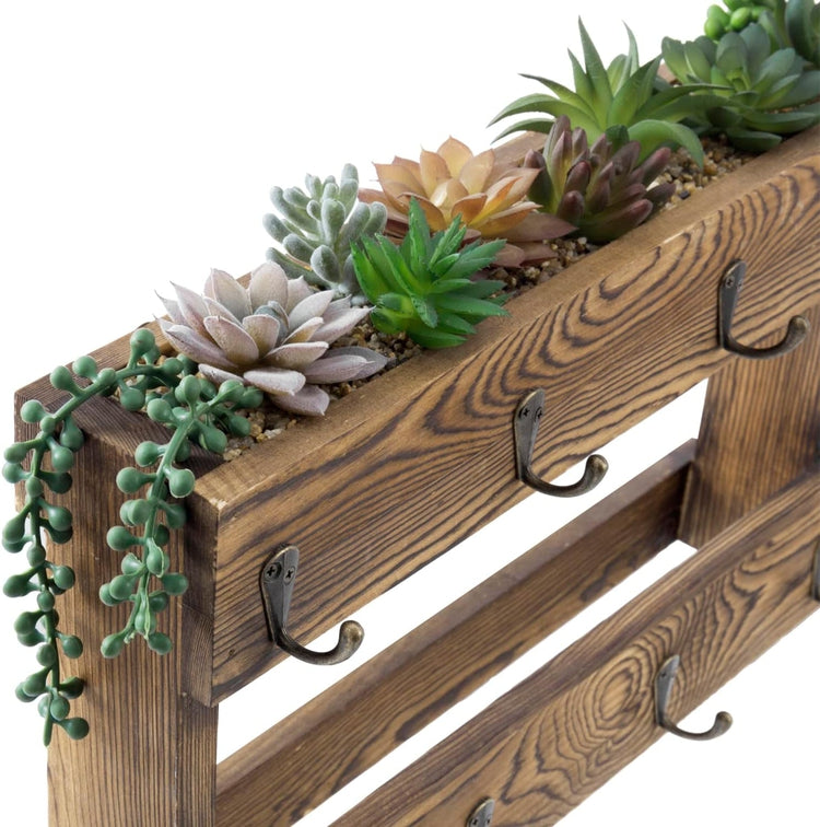 Wood Mug Stand / Coffee Cup Holder. Wood Plant Stand Succulents