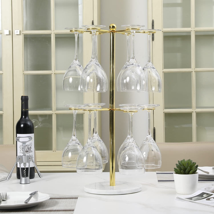 Brass wine glass discount hanger