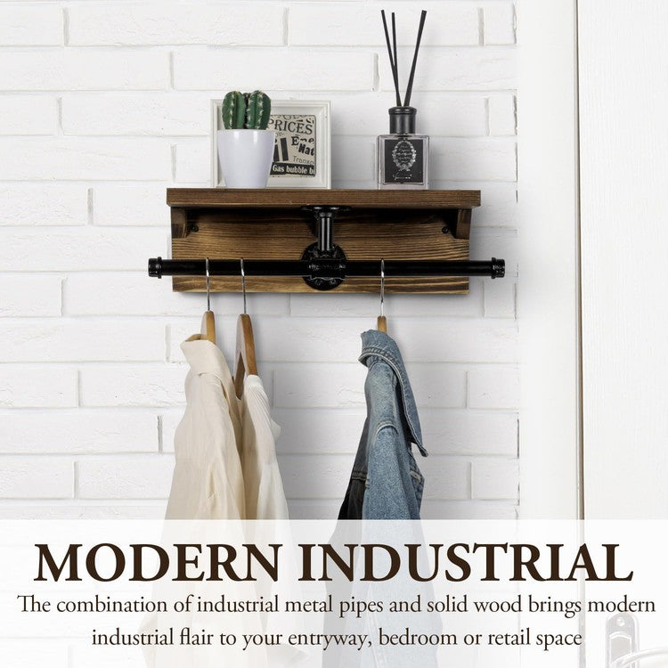 Matte Black Modern Garment Rack