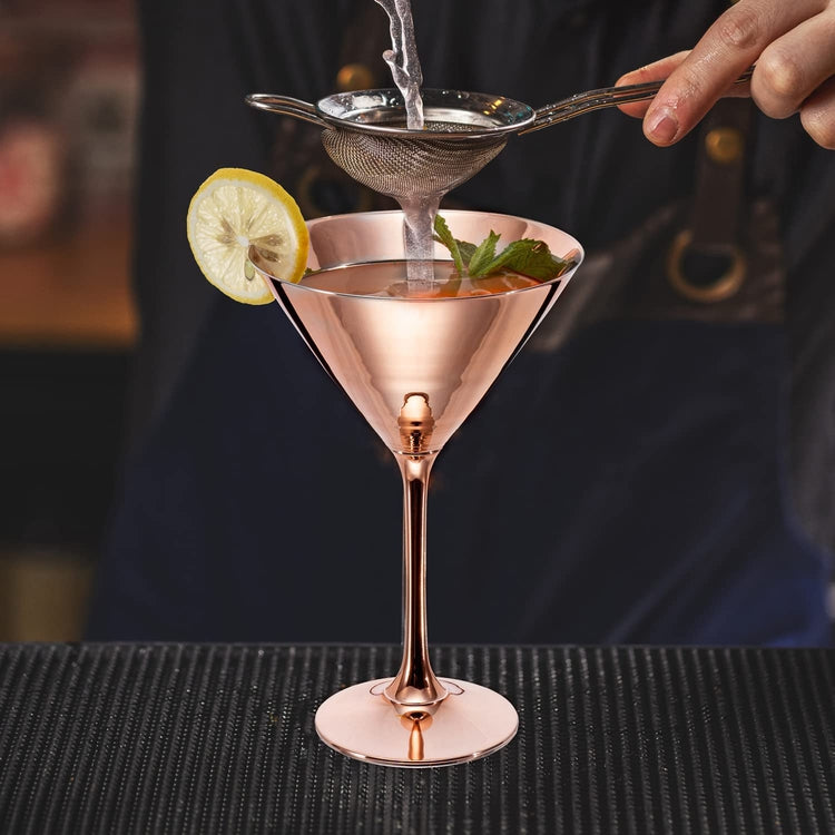 Craft Cocktail Set of 4 Stemless Martini Glasses