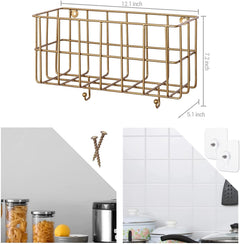  VINSNI Antique Brass Shower Shelf Bathroom Shelf Shower  Organizer Basket Wall Mounted : Home & Kitchen