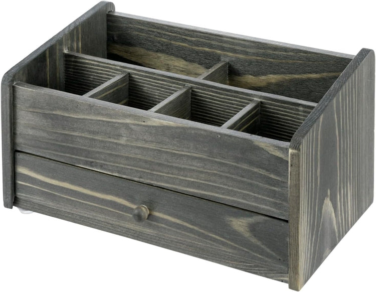 Gray Wood Vanity Organizer Rack with 4 Storage Drawers for Jewelry, Pe –  MyGift