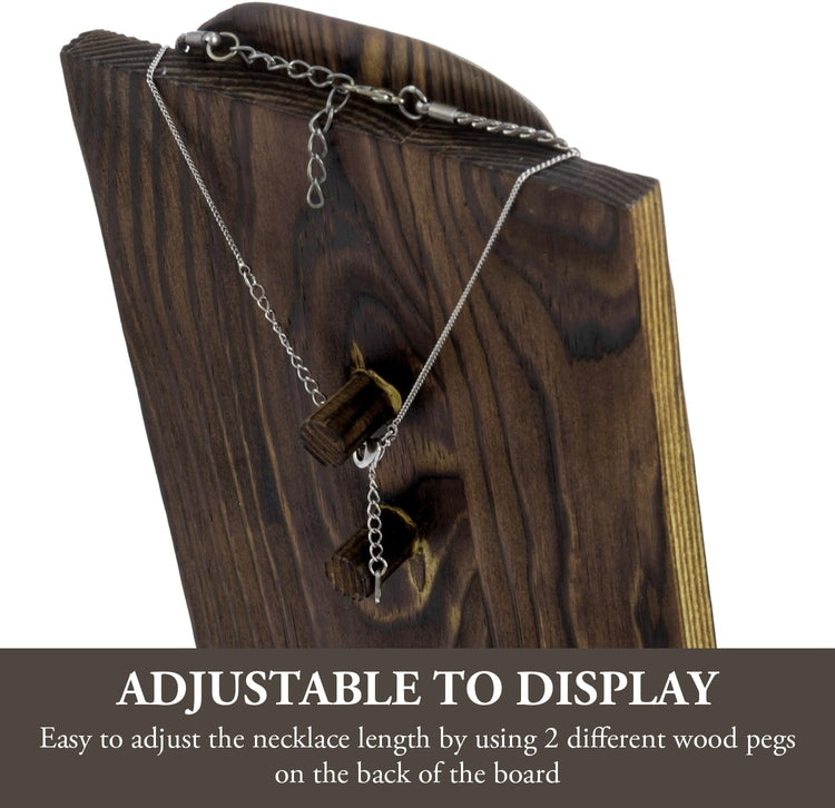 Amazon.com: Agotha Wood Bracelet Display Holder Walnut Necklace Display  Stand T-bar 2 Tier Jewelry Organizer Storage Rack for Watch Hairband Bangle  : Clothing, Shoes & Jewelry