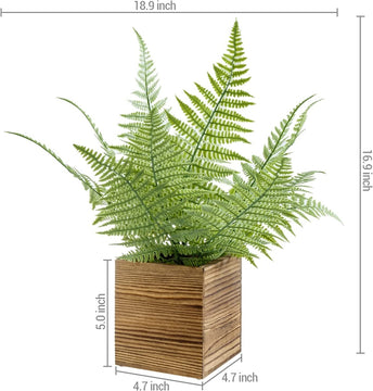 Fake Fern Plant, Artificial Greenery, Maidenhair Potted Faux Fern In B ...