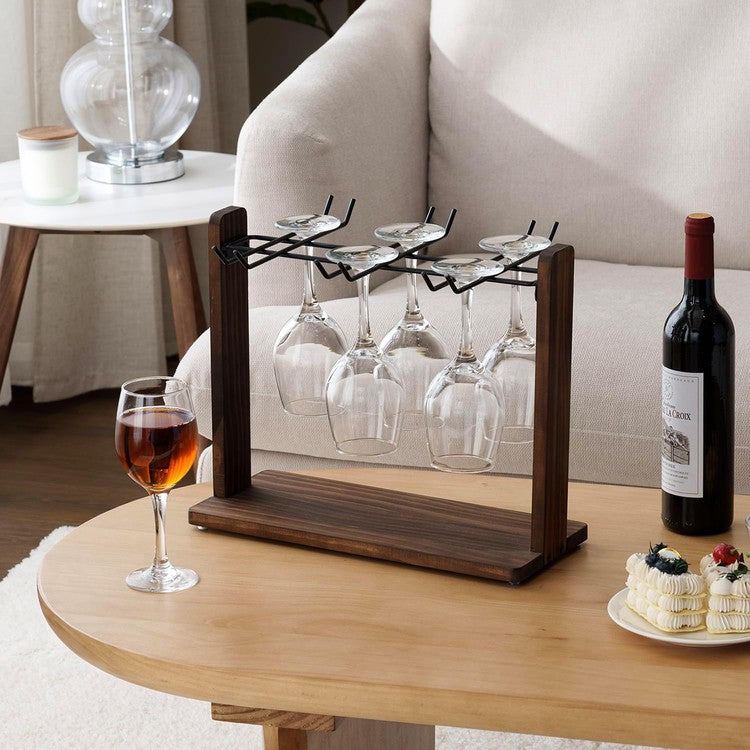 Wine Enthusiast Foldable 12-Glass Stemware Drying Rack